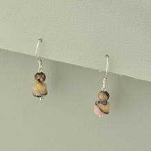 картинка Серьги 'SUNSTONES' Родонит Серебро(925) от магазина Wolves