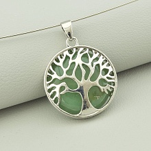 картинка Кулон Нефрит 30x25мм от магазина Wolves