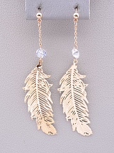 картинка Серьги 'Saiya' Сrystal (позолота 18к) от магазина Wolves