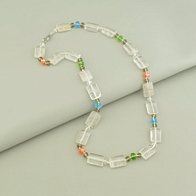 картинка Бусы 'SUNSTONES' Горный хрусталь Чешский хрусталь 61 см от магазина Wolves