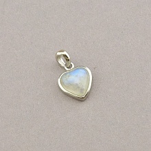 картинка Кулон Лунный камень  Серебро(925) 14х11мм от магазина Wolves