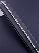 картинка Браслет 'XUPING' Фианит 18 см (родий) от магазина Wolves