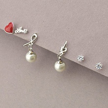 картинка Серьги 'Saiya' Майорка (родий) от магазина Wolves