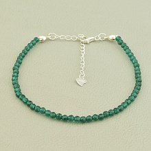 картинка Браслет 'SUNSTONES' Шпинель Серебро(925) 19 см от магазина Wolves