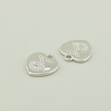 картинка Кулон Фианит 14х13 (родий) от магазина Wolves