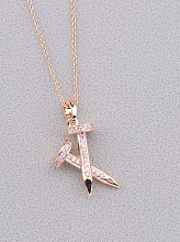 картинка Подвеска 'Saiya' Фианит 41 см (позолота 18к) от магазина Wolves