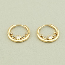 картинка Серьги 'XUPING' Фианит  (позолота 18к) от магазина Wolves