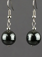 картинка Элитные Серьги Гематит №2 от магазина Wolves