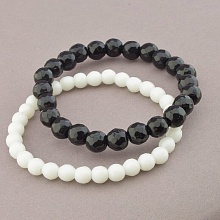 картинка Браслет 'SUNSTONES' Агат Кахолонг 17 см от магазина Wolves