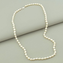 картинка Бусы 'SUNSTONES' Жемчуг Серебро(925) 47 см от магазина Wolves