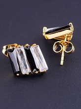 картинка Серьги 'XUPING' Фианит  (позолота 18к) от магазина Wolves
