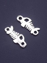 картинка Коннектор посеребренный, гипоаллергенный 59шт от магазина Wolves