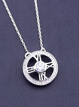 картинка Подвеска 'XUPING' Фианит 42 см (родий) от магазина Wolves