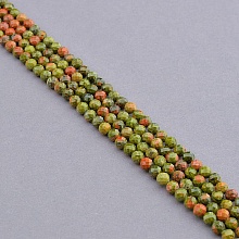 картинка Нитка Цоизит 39 см 4 5 мм (Без замка) от магазина Wolves