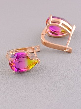 картинка Серьги 'Pataya' Фианит  (позолота 18к) от магазина Wolves