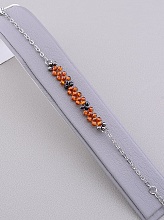 картинка Браслет на замке из оникса и кварца от магазина Wolves