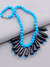 картинка Бусы Агат Бирюза 45 см от магазина Wolves