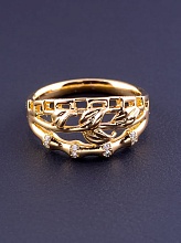 картинка Кольцо 'XUPING' Фианит  (позолота 18к) от магазина Wolves