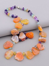 картинка Бусы Сердолик Флюорит 48 см от магазина Wolves