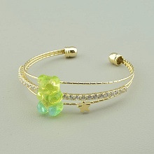 картинка Браслет 'Saiya' Фианит 17 см (позолота 18к (лимонная)) от магазина Wolves