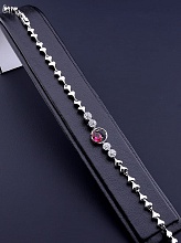 картинка Браслет 'XUPING' Фианит 19 см (родий) от магазина Wolves