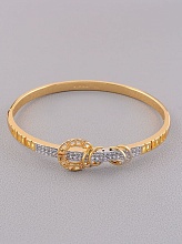 картинка Браслет 'XUPING' Фианит 18 см (позолота-родий) от магазина Wolves