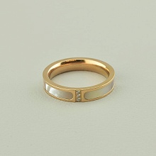 картинка Кольцо 'XUPING' Фианит (позолота 18к (розовая)) от магазина Wolves