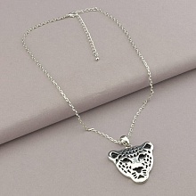 картинка Подвеска 'Fashion' Эмаль 43 см (родий) от магазина Wolves