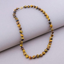 картинка Бусы 'SUNSTONES' Тигровый глаз 44 см от магазина Wolves