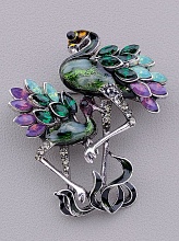 картинка Брошь Сrystal 75x40мм от магазина Wolves