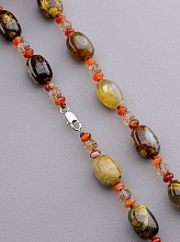 картинка Бусы Яшма Сердолик 48 см от магазина Wolves