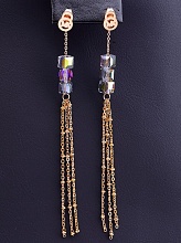 картинка Серьги 'Fashion' Сrystal (позолота 18к) от магазина Wolves