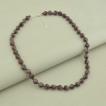 картинка Бусы 'SUNSTONES' Гранат Серебро(925) 46 см от магазина Wolves