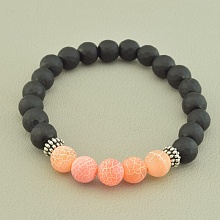 картинка Браслет 'SUNSTONES' Шунгит Агат 18 см от магазина Wolves