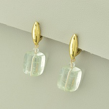 картинка Серьги 'SUNSTONES' Кварц  (позолота 18к (лимонная)) от магазина Wolves