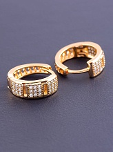 картинка Серьги 'XUPING' Фианит  (позолота 18к) от магазина Wolves