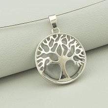 картинка Кулон Горный хрусталь 30x25мм от магазина Wolves