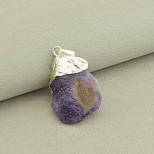 картинка Кулон Аметист 55х20мм от магазина Wolves