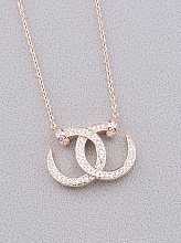 картинка Подвеска 'Saiya' Фианит 43 см (позолота 18к) от магазина Wolves