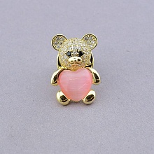 картинка Брошь 'XUPING' Фианит  (позолота 18к (лимонная)) от магазина Wolves