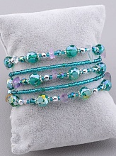 картинка Браслет Аметист Чешский хрусталь 90 см от магазина Wolves