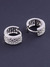 картинка Серьги 'XUPING' Фианит (родий) от магазина Wolves