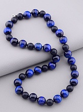 картинка Бусы 'SUNSTONES' Кошачий глаз Шунгит 51 см от магазина Wolves