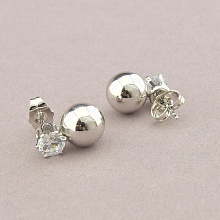 картинка Серьги 'XUPING' Фианит (родий) от магазина Wolves