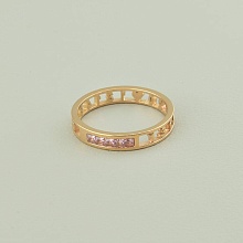 картинка Кольцо 'XUPING' Фианит (позолота 18к (розовая)) от магазина Wolves