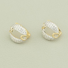 картинка Серьги 'XUPING' Фианит  (позолота-родий) от магазина Wolves