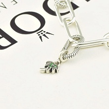 картинка Шарм серебряный (925) с фианитом, для браслета от магазина Wolves