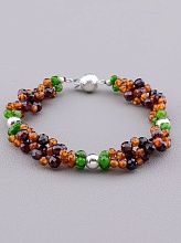 картинка Браслет 'SUNSTONES' Гранат Диопсид Кварц 19 см от магазина Wolves