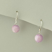 картинка Серьги 'SUNSTONES' Кунцит Серебро(925) от магазина Wolves