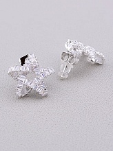 картинка Серьги 'XUPING' Фианит  (родий) от магазина Wolves